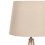 Beliani Table Lamp WARI Ceramic Golden Brown 5