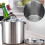 Insulated Ice Bucket with Silicone Lid 11