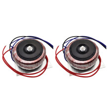 2X Double Alimentation de Transformateur Toroïdal en Cuivre 15 V Double Transformateur de Boucle D'Alimentation pour Amplificateur de Puissance