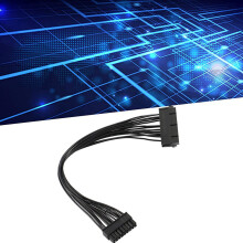 2X Cable de Conversión de Energía de la Placa Base de 24 Pines Una 18 Pines, 8 Pines Una 12 Pines, Admite ATX Fuente de Alimentación, Adecuado para