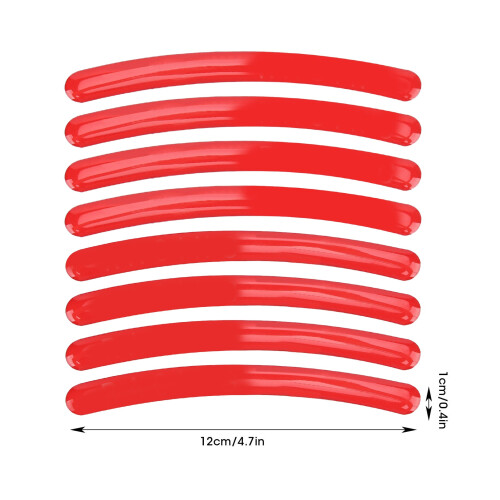 8PCS Reflective Strips for Motorcycle Wheels