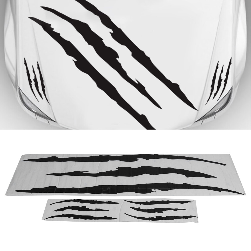 2Pc Pvc Car Body Sticker Universal Black 7055741670053