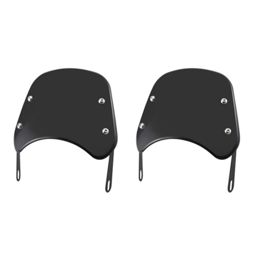 2X 5-7 Inch Motorcycle Headlight Windshield Wind Deflector Windscreen Universal for