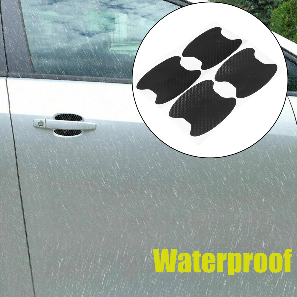 Carbon Fibre Vehicle Door Bowl Cover Set 4Pcs 7055741652790