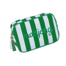 Flexible Thick Canvas Play Bag Suitable For Mahjong-Green