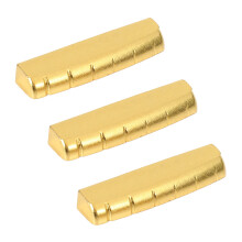 3X Guitar Brass Nut for Acoustic Or ,Gold