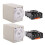 2X  12V 0-30 Secondi Anni '30 Elettrico Delay Timer Timing Relay DPDT 8P con Base 1