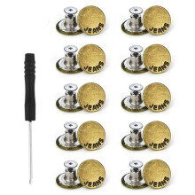 Pack de 100 Boutons de Jeans de Remplacement 17Mm Accessoires de Boutons de Jeans Amovibles