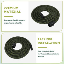 Dust Collector Dust Collection Hose Anti-Static 5M for MIRKA Vacuum Cleaner Grinder Polisher