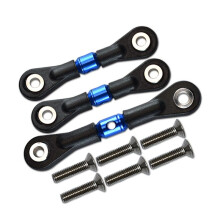 3Pcs Steering Link Rod Servo Rod for TT-02 TT-02T TT02 TT02T 1/10 RC Car Upgrades Parts Accessories,