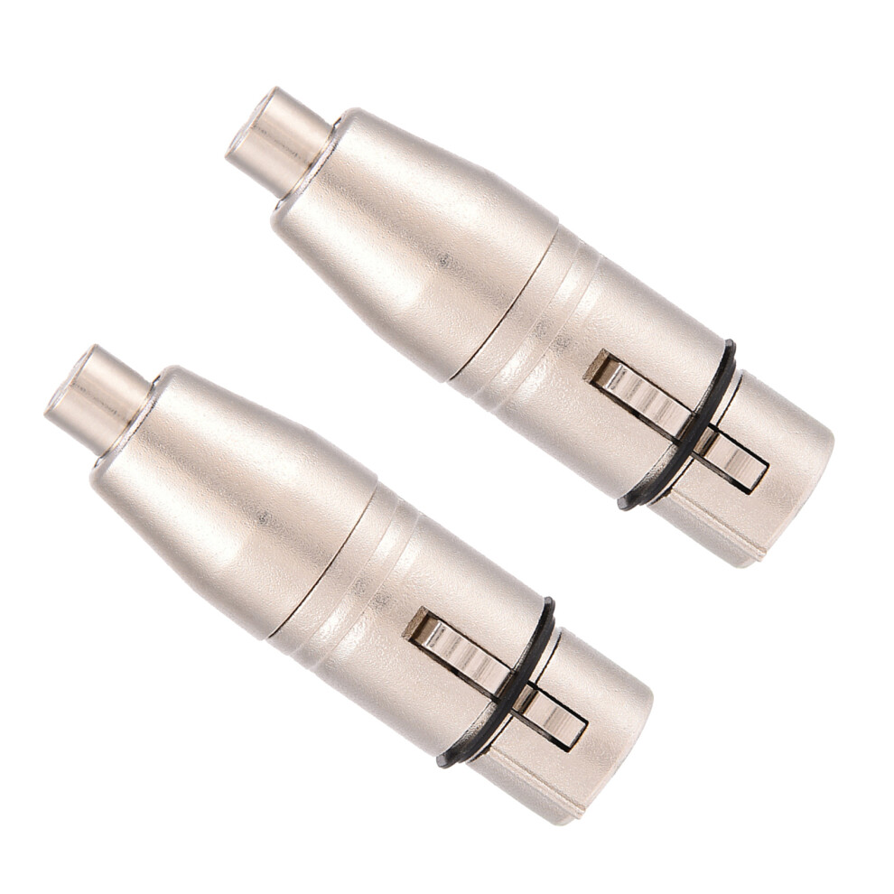 2Pc Xlr Female To Rca Audio Cable Connector 7340572661203