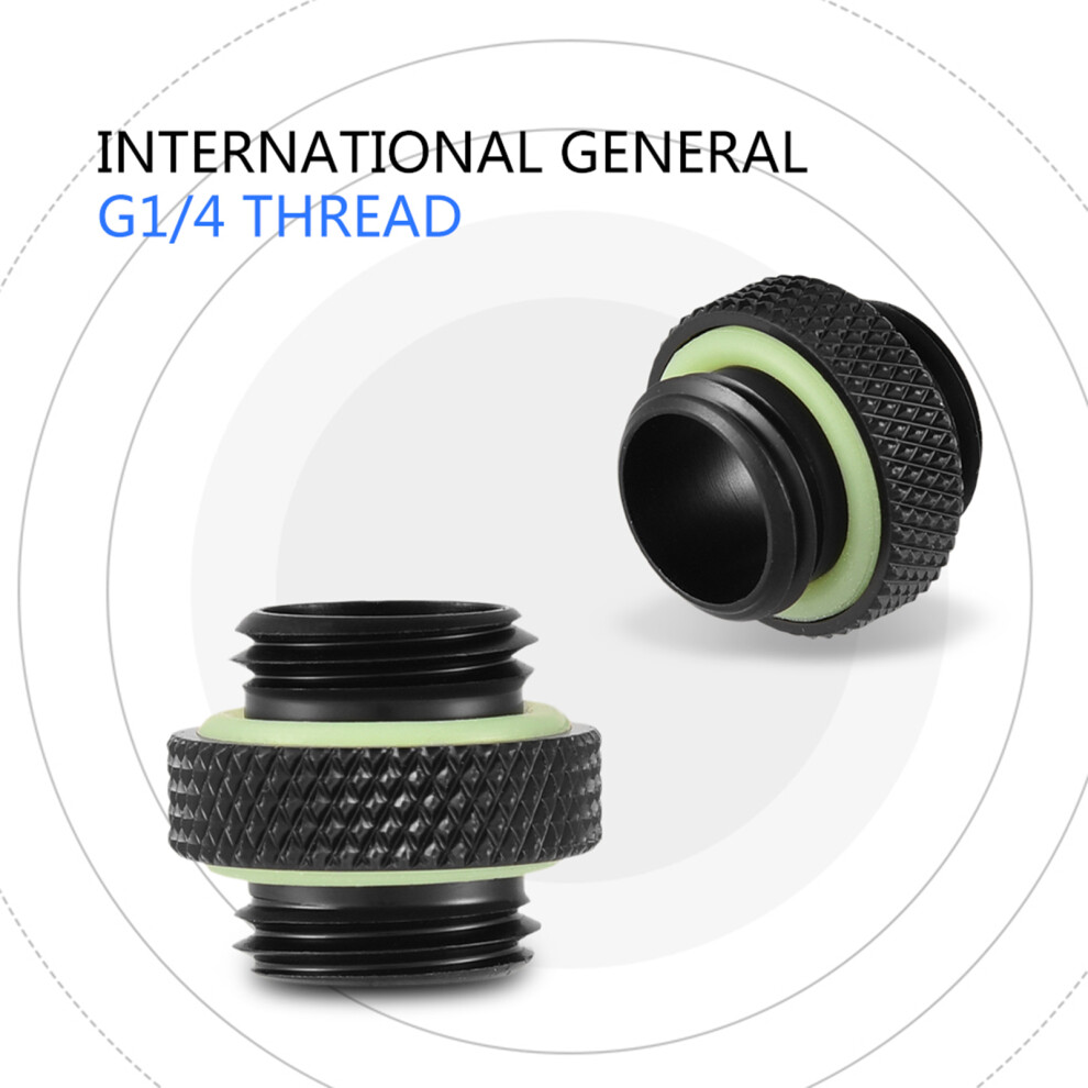 G1/4 Thread Water Cooling Adapter, 2 Pack 7340572660121