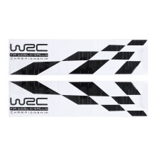 2-Pack Black Plaid Decals for Car Doors