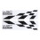 2-Pack Black Plaid Decals for Car Doors 1