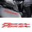 Pair Red 3D Badge Stickers Honda FORZA 1