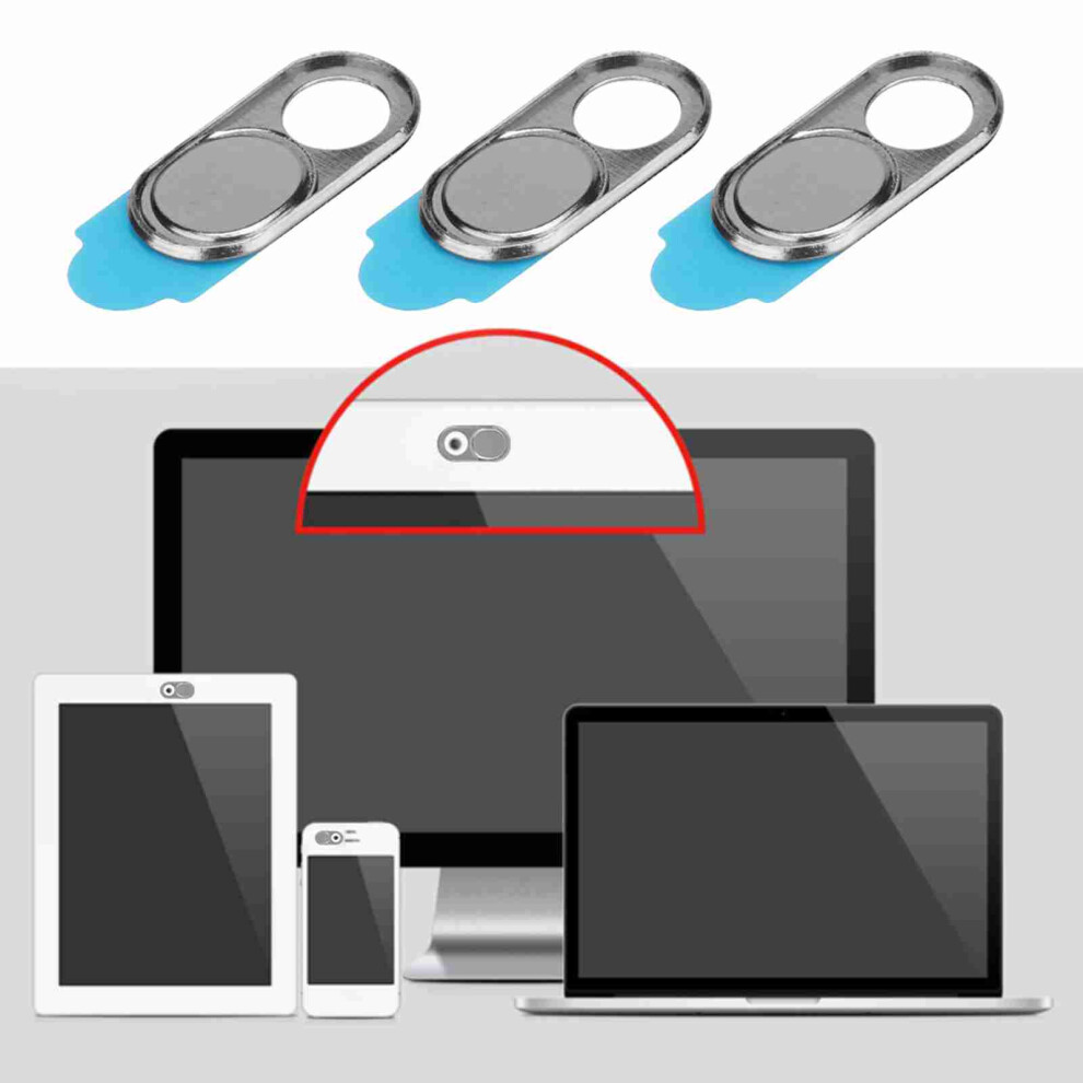3 Metal Lens Caps For Webcam Privacy 7340572659415