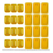 24 Packs Tool Battery Holder Mount Bracket for 20V, 12 PCS Tool Drill Holders and 12 PCS Battery Packs Holders