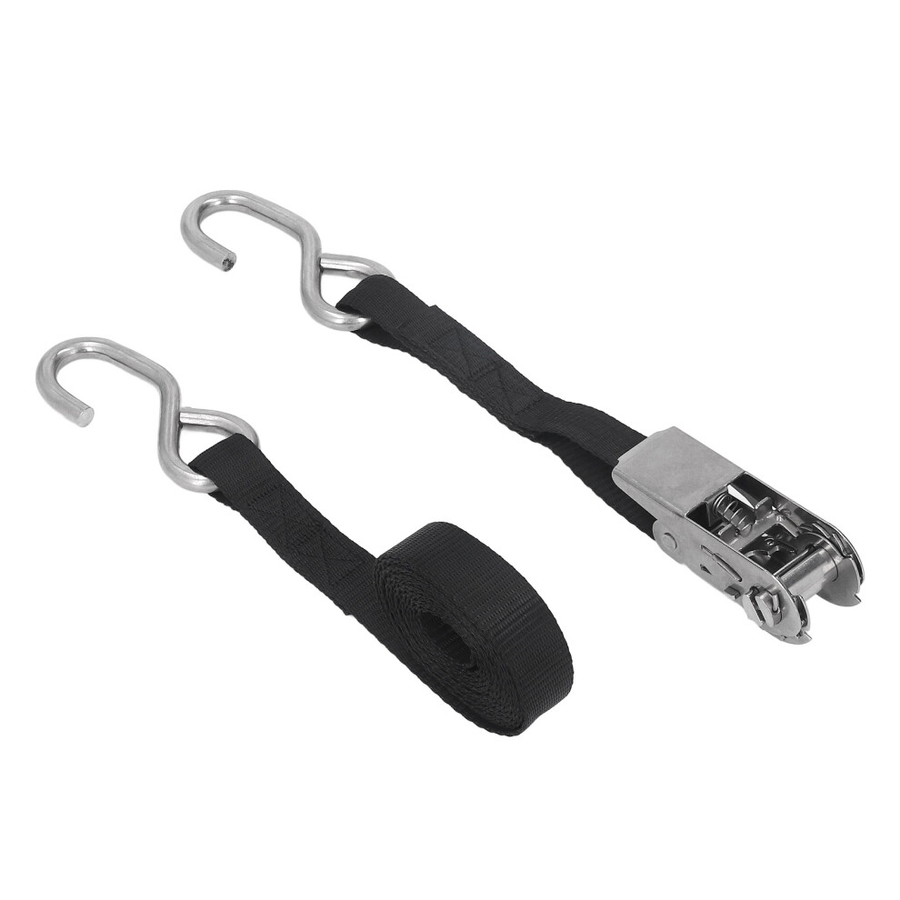 Rust Proof 25Mm Tie Down Straps 800Kg Black 7055741616464