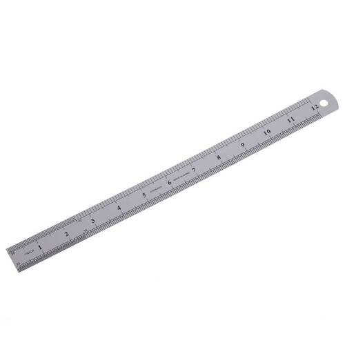 10X Stainless Steel Ruler Measure Metric Function 30cm 12Inch 2