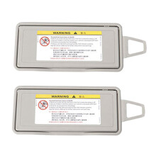 2X Auto Sonnen Blende Schild Schirm Board Spiegel Abdeckung Ersatz für S Klasse W220 1998-2005 Grau Seite