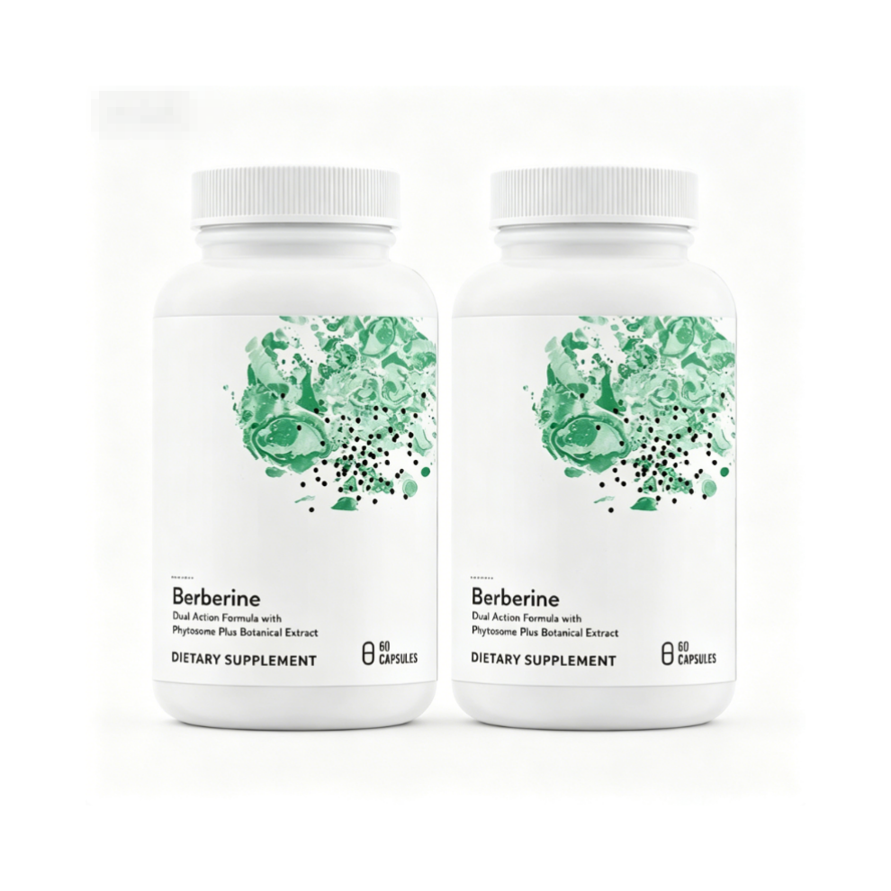 (2Pcs) Berberine Supplement, Dual Action Formula with Phytosome & Botanical Extract, 60 Capsules