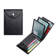 RFID-blockierendes multifunktionales Kartenetui Black