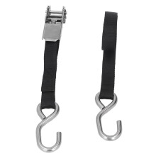 Black Rust Proof Ratchet Straps 1in 3m