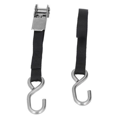 Black Rust Proof Ratchet Straps 1in 3m