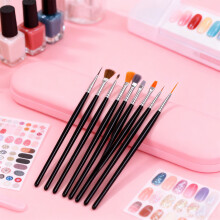 15-Piece Nail Liner Brush Set UV Gel Acrylic