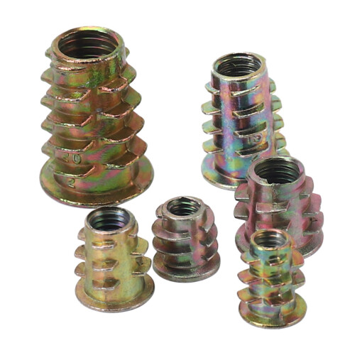Threaded Inserts Nuts, Wood Insert Assortment Tool Kit, M4/M5/M6/M8 Furniture Screw Inserts Bolt Fastener(660 PCS)