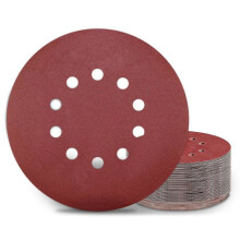 Disques de ponçage de 225 mm, grain P240, lot de 25, compatibles avec les ponceuses murales pour une finition de surface lisse.