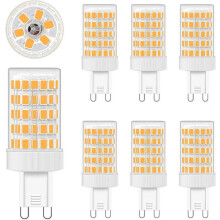 Lot de 6 ampoules LED G9 10 W blanc chaud 2700 K 900 lm équivalent à 80 W incandescent, 220 V CA, non dimmables