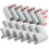 12 protections d'angle souples pour bébé, idéales pour cheminée, table, escalier et armoire (blanc). 1