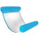 Hamac gonflable flottant bleu pour piscine, mer et plage 1