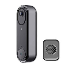 Campanello Wireless con Telecamera Wi-Fi 2.4G 1080P, Citofono, Video, Visione Notturna, Audio Bidirezionale, Monitoraggio Della Casa Intelligente