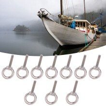304 Stainless Steel Ring Bolts 10Pcs