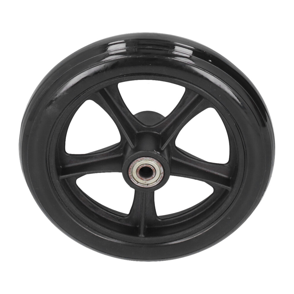 16Cm Pu Caster For Wheelchair Black