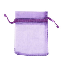 10 Pack Beautiful Dark  Organza Gift and Favour Bags 7Cm x 9Cm