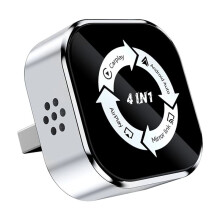 4-i-1 Trådlös CarPlay-Adapter AI  Box Airplay/Mirror Link/för Android Auto/Carplay USB-Dongel Intelligent Bilsystem A