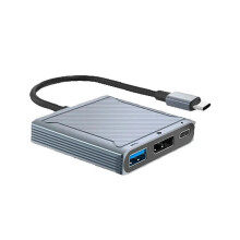 3 in 1 for USB-C to Cable 8K 60Hz USB C to DP 144Hz with Hub Dock Function for Type C