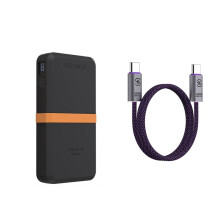 SIKAI CASE for UGREEN 145W 25000mAh PowerBank Anti-Slip Shockproof Cover with Cable Full Port Access Button Protection Black