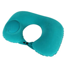 U-Shaped Neck Cushion Inflatable Pillow with Air Pressure Ring for Use in Cars,Trains and Airplanes Easy-to-Store Pillow
