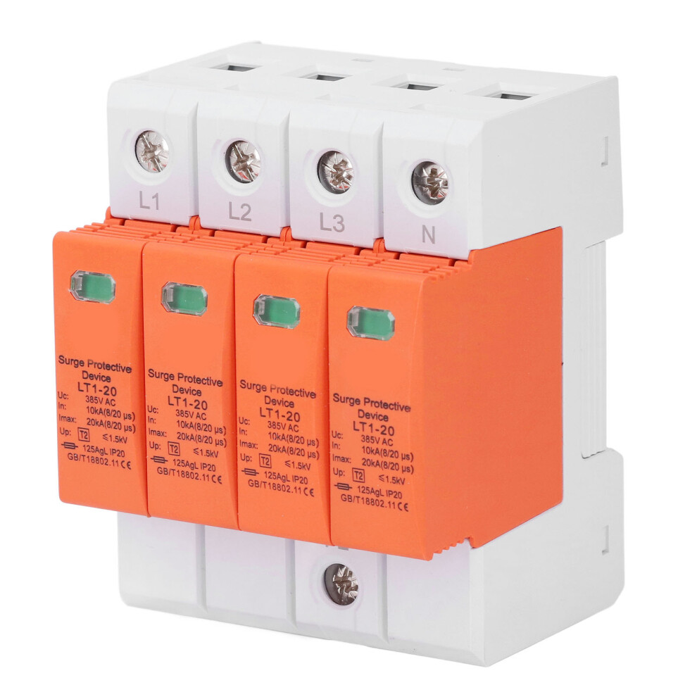 385VAC 4P Surge Protector 10-20kA for Electrical