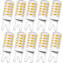 Lampadina LED G9 4W Bianco caldo 3000K equivalente a 40W Confezione da 10 lampadine a risparmio energetico di lunga durata