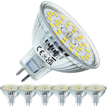 GU5.3 MR16 LED-Lampe, 6 W, Kaltweiß (6000 K), 10er-Packung für die Beleuchtung von Wohn- und Büroräumen