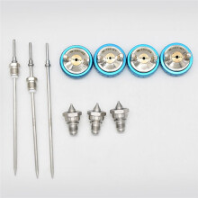 W-101 Spray-Gun Nozzle Kit Nozzle Needle and Nozzle Cap W101 HVLP Gravity-Feed Paint Nozzle Air Spray-Gun Parts 1.0mm