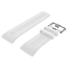 (White) Compatible with Garmin Vivoactive HR Silicone & Textured Watch Band