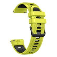 (Green and Black) Compatible with Garmin Forerunner 265 255 Music 965 745 Silicone Watch Straps/Wristbands