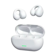 Bluetooth5.3 Wireless Bone Conduction Headphones Clip Ear Music Noise Canceling Headset HD Call Sports Gaming Earphone,A