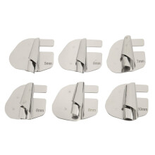 6Pcs Sewing Rolled Hemmer Foot, 5mm-10mm 6 Sizes Wide Rolled Pressure Foot Sewing Machine Presser Foot Hemmer Foot
